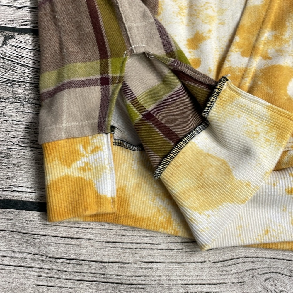 Up cycled flannel hoodie - Picture 3 of 4